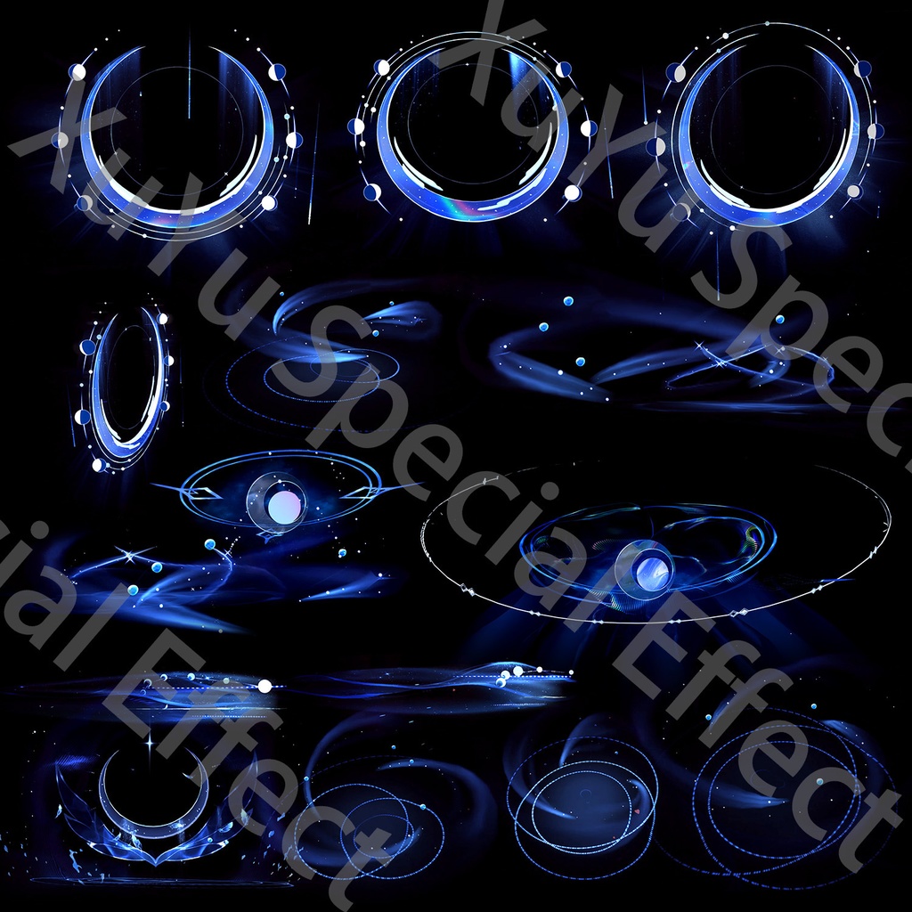 原神コロンビーナ コスプレ用エフェクト｜Genshin Impact Columbina Cosplay Effectキャラクタースキルのポスト合成に対応PNG/PSD+PNGデジタルファイル|即時自動発送