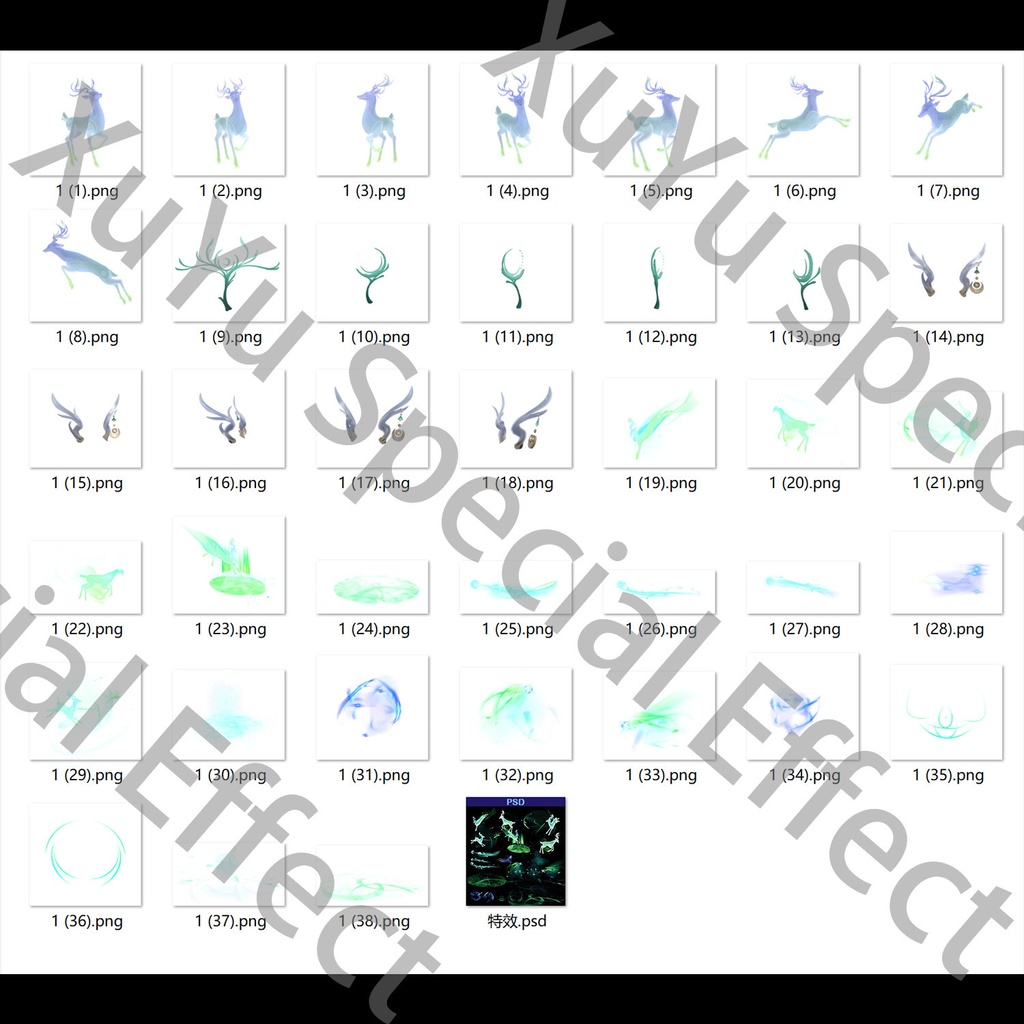 原神ラウマ コスプレ用エフェクト|Genshin Impact Lauma Cosplay Effectキャラクタースキルのポスト合成に対応PNG/PSD+PNGデジタルファイル|即時自動発送