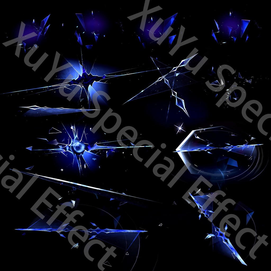  原神スカーク コスプレ用エフェクト｜Genshin Impact Skirk Cosplay Effectキャラクタースキルのポスト合成に対応PNG/PSD+PNGデジタルファイル|即時自動発送