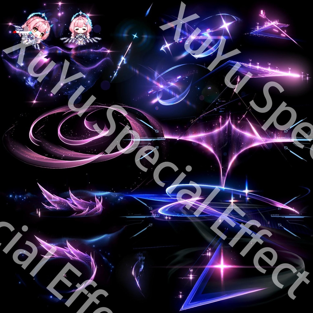 鳴潮エイメス コスプレ用特殊効果｜Wuthering Waves Aemeath Cosplay Special Effectキャラクタースキルのポスト合成に対応PSD+PNGデジタルファイル|即時自動発送
