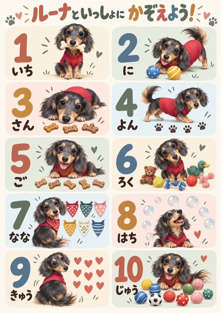 ð¶ ã«ãŒããšãã£ããã« ãã 1ã10 ãããã¥ã¢ããã¯ã¹ã®æ°åç¥è²ãã¹ã¿ãŒãA2ã»A3ã»A4 3ãµã€ãºã»300dpiïŒåçšå©çšOKã ð¶