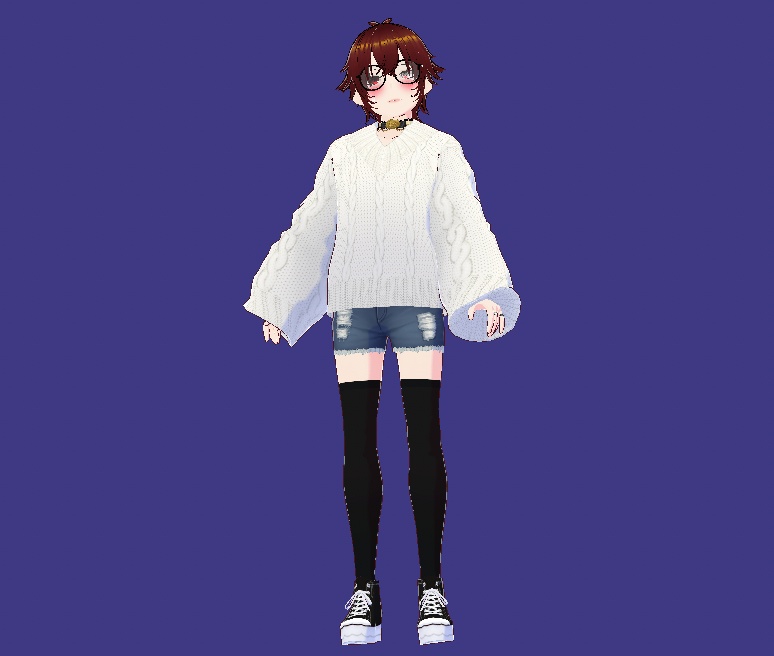 Crying Cute Femboy VTuber Avatar .vrm