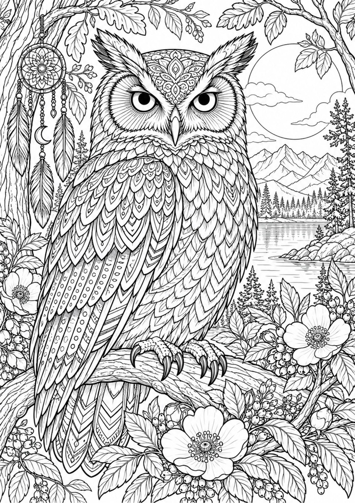 動物の細かなアートぬり絵|全30枚|A4 PDF|大人向け・塗りごたえたっぷり