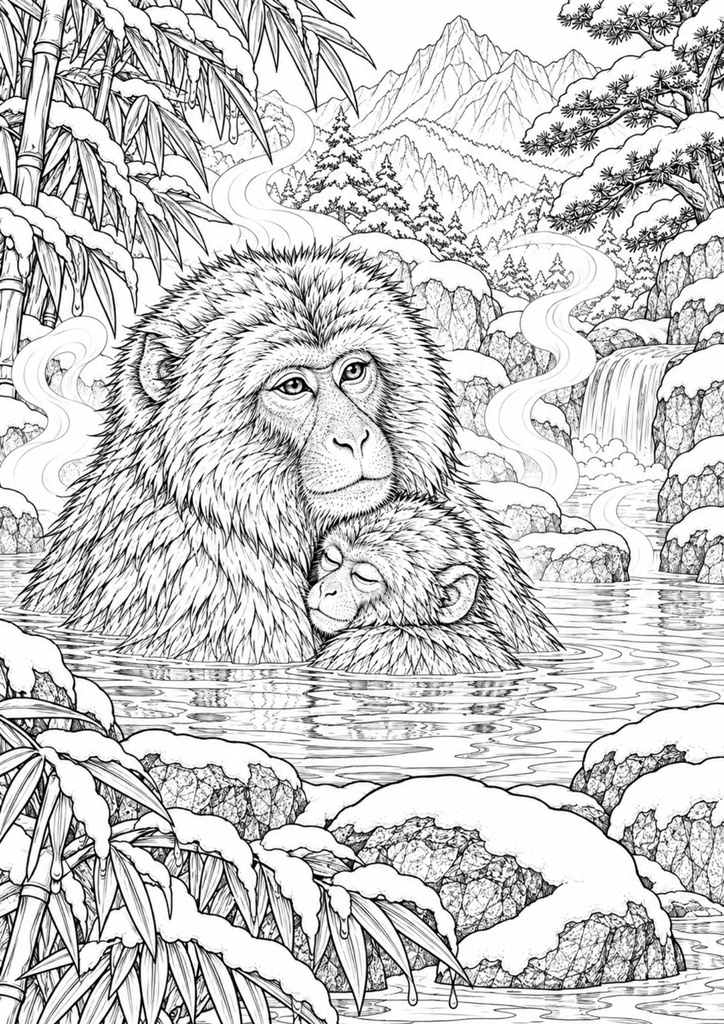 動物の細かなアートぬり絵|全30枚|A4 PDF|大人向け・塗りごたえたっぷり