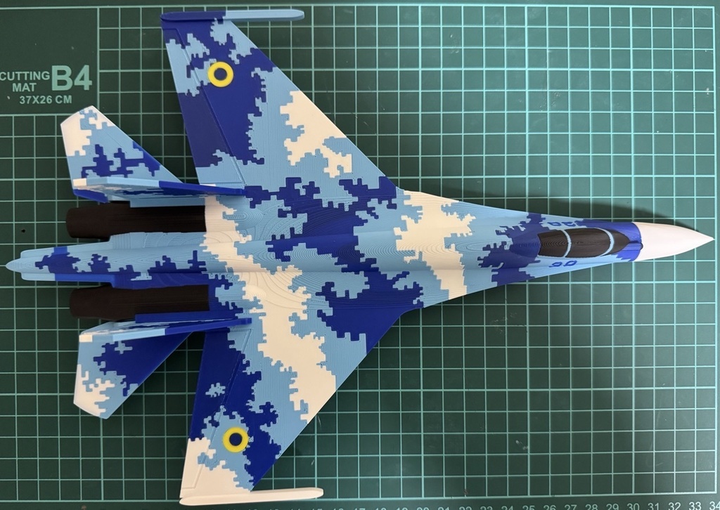 ウクライナ空軍 Su-27 3Dプリント模型