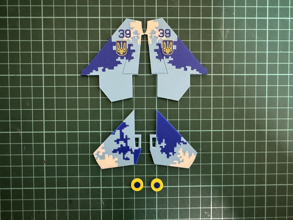 ウクライナ空軍 Su-27 3Dプリント模型