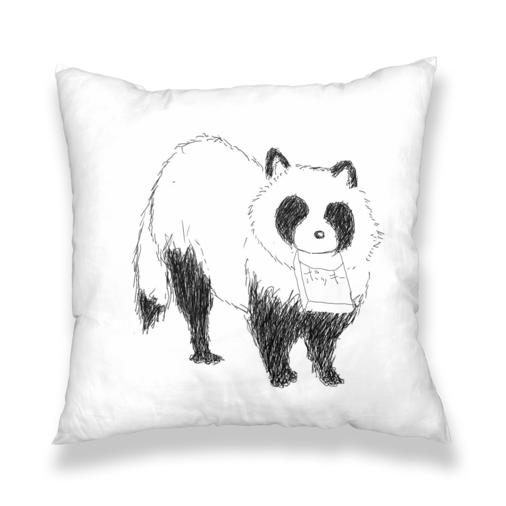 たぬきクッションカバー