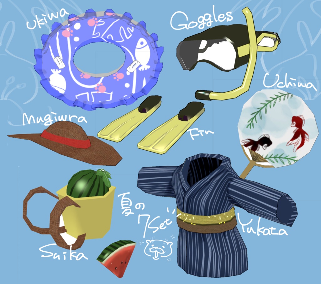 【ツナくん専用衣装】Otter in Summer!【おまけ付きあり】