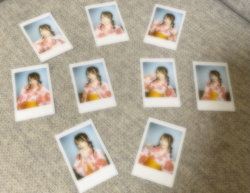 先着3名様　浴衣ランダムチェキ　1セット2枚入り　1000円