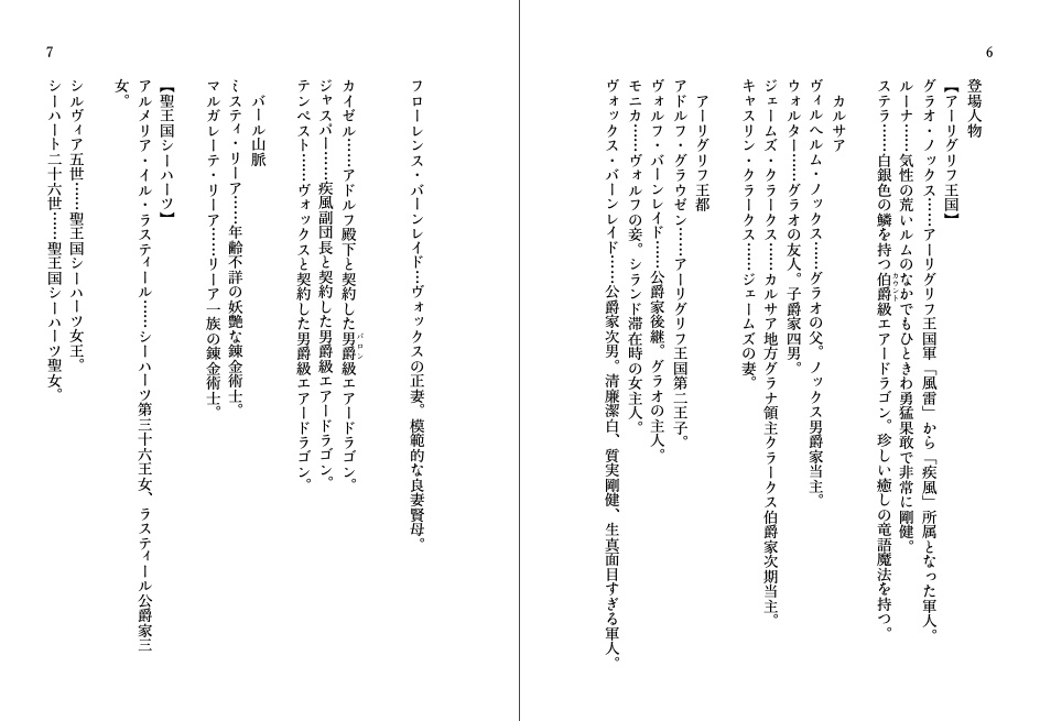 銀の龍騎士と紅いひとみのカナリア