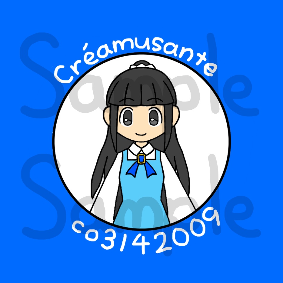 ごまぴ缶バッジ(Créamusante)