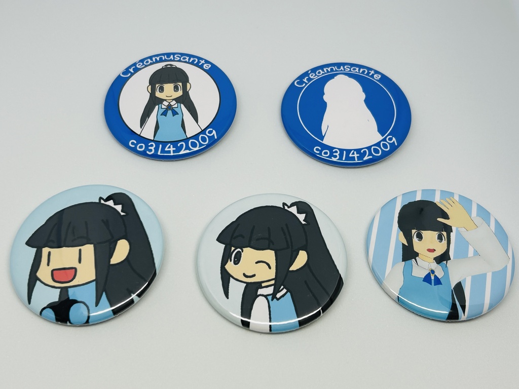 ごまぴ缶バッジ(Créamusante)