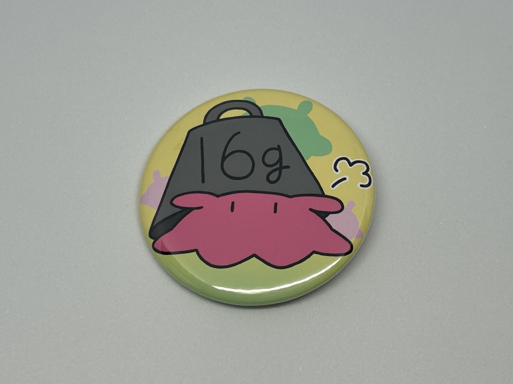 たてめんだこ缶バッジ(のせられ)