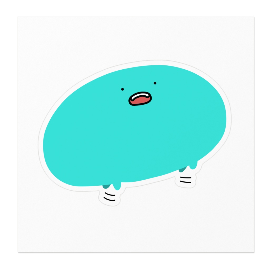 おおさんしょううお_足パタパタ_ステッカー