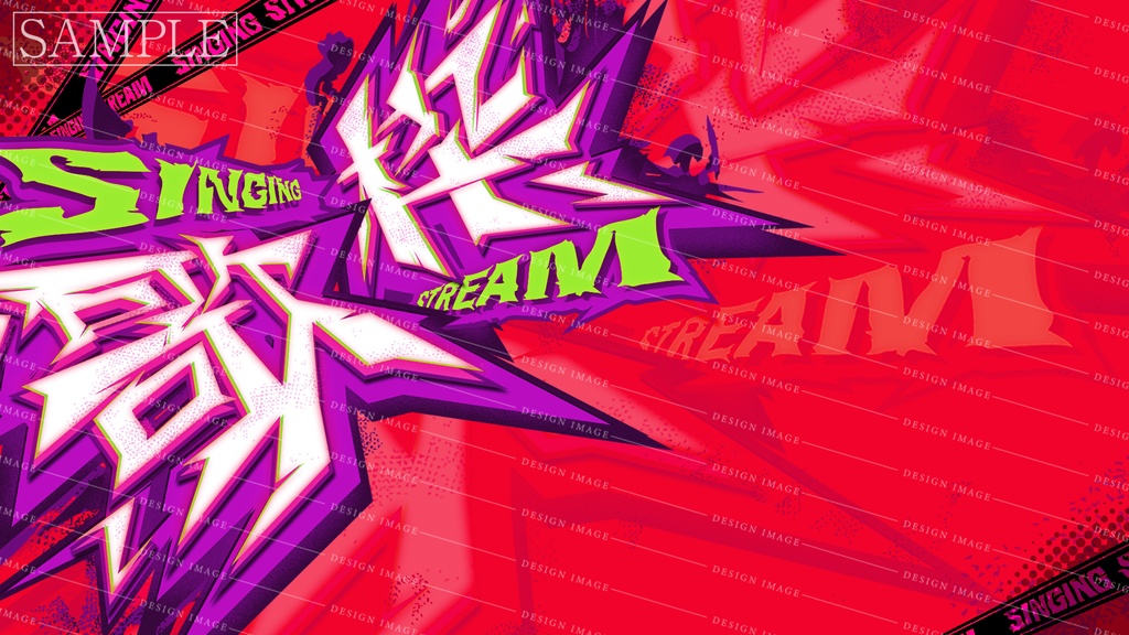 Youyube用配信用【歌枠素材】ロゴセットサムネイル素材