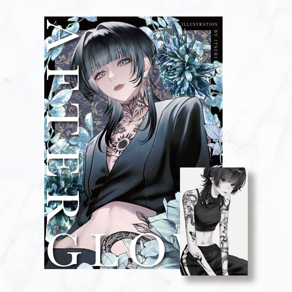 イラスト集「AFTERGLOW」　特典ステッカー付き