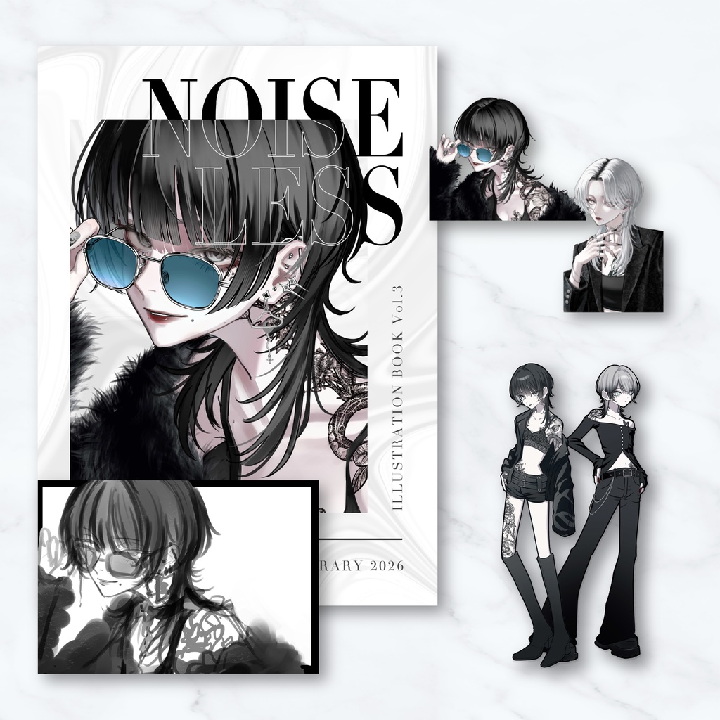 イラスト集「NOISELESS」6点セット