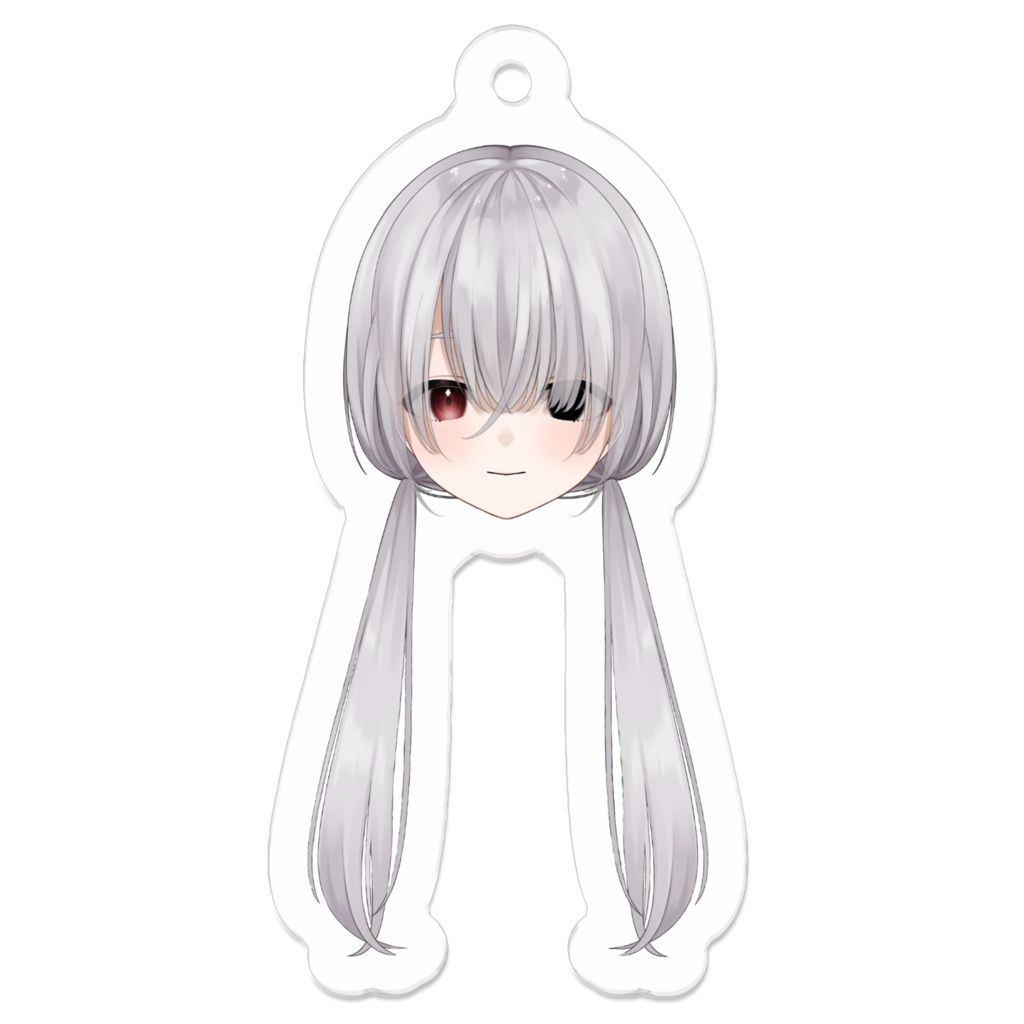 【常設】白霊わらび 生首キーホルダー