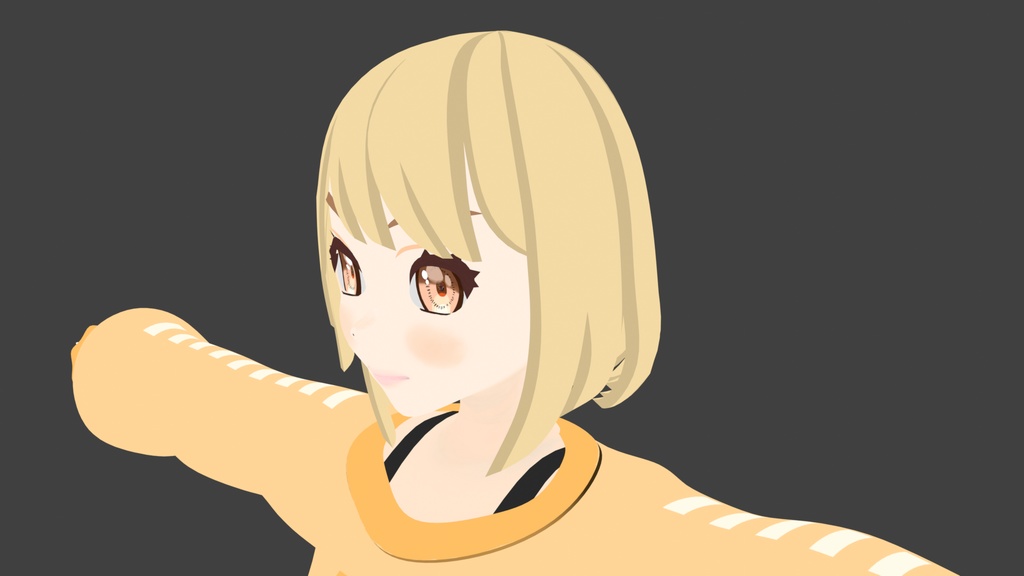 オリジナル3Dモデル「ガールA」