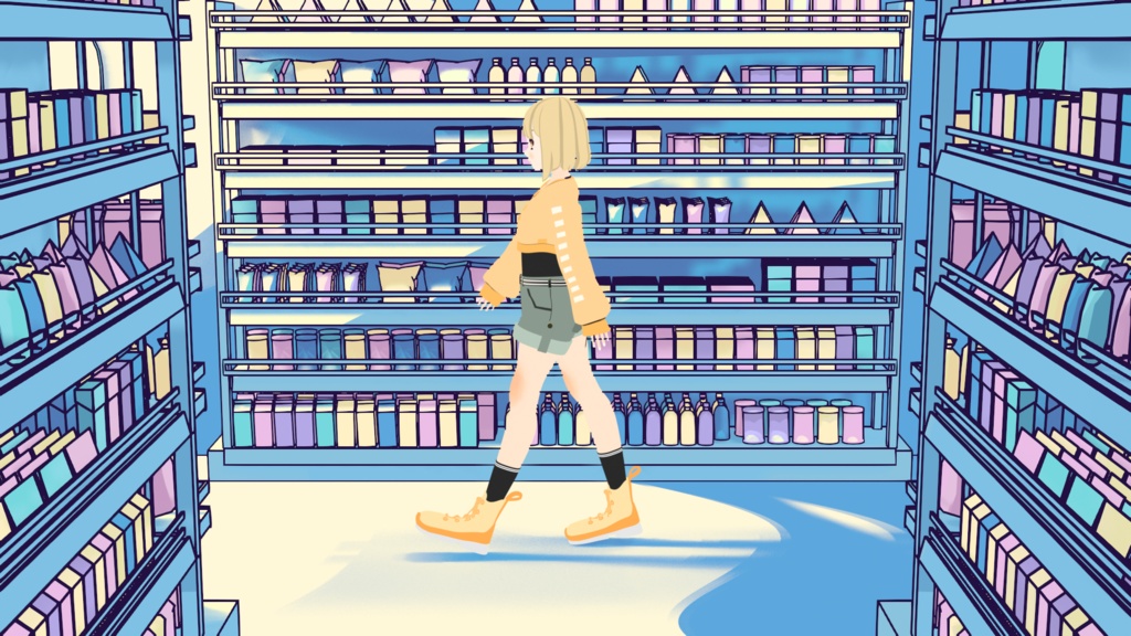 オリジナル3Dモデル「ガールA」