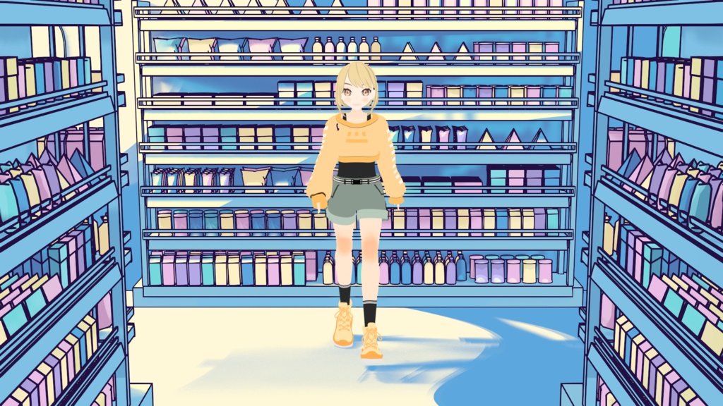 オリジナル3Dモデル「ガールA」