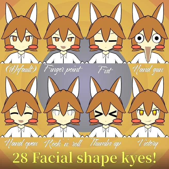 TOONY FOX - オリジナル3Dモデル【VRChat (PC & Quest) / VRM】