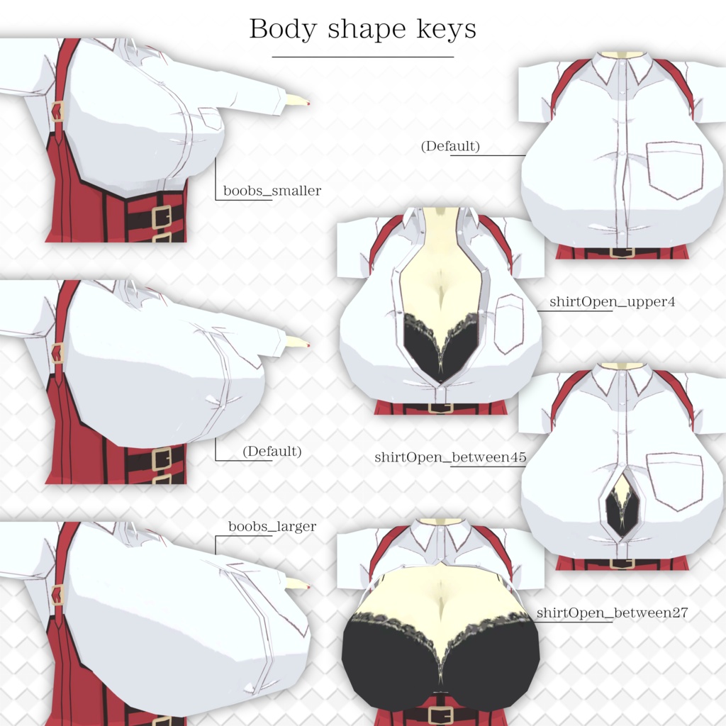 【Quest向け単品】ヒナゴ / Hinago - オリジナル3Dモデル【VRChat】