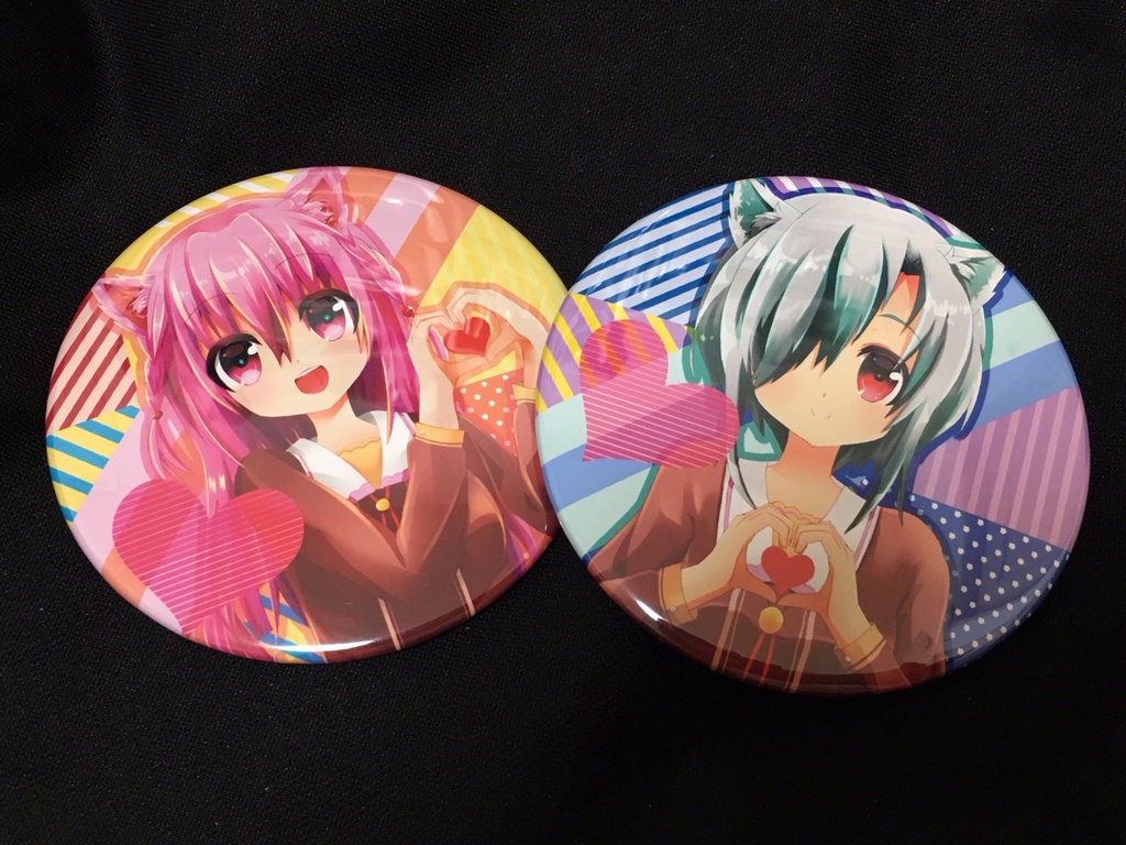 【オリジナル】けもみみっ子|76mmミラー