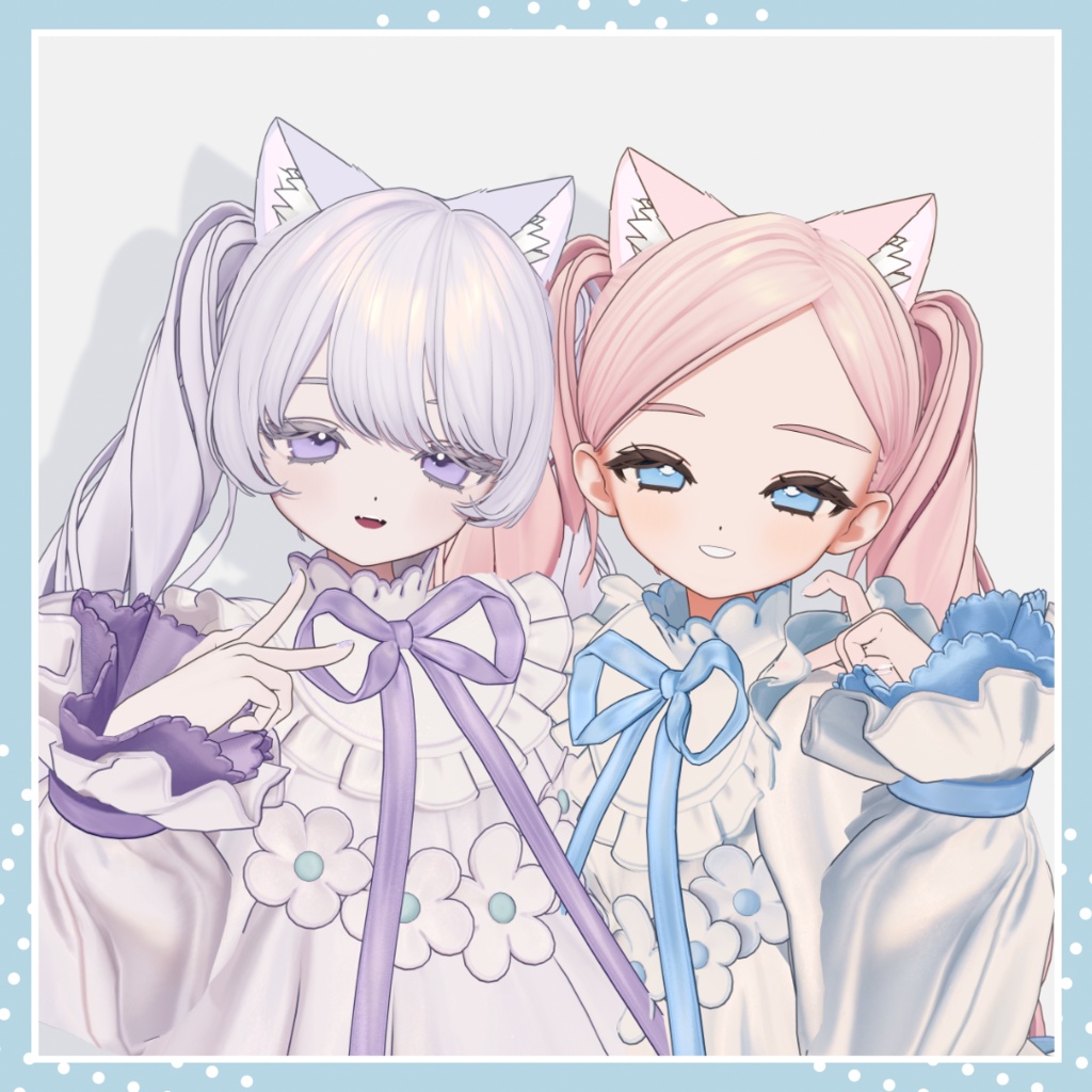 【2アバター対応】ねこみみセット【MA対応】