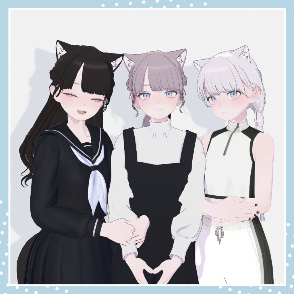 【2アバター対応】ねこみみセット【MA対応】