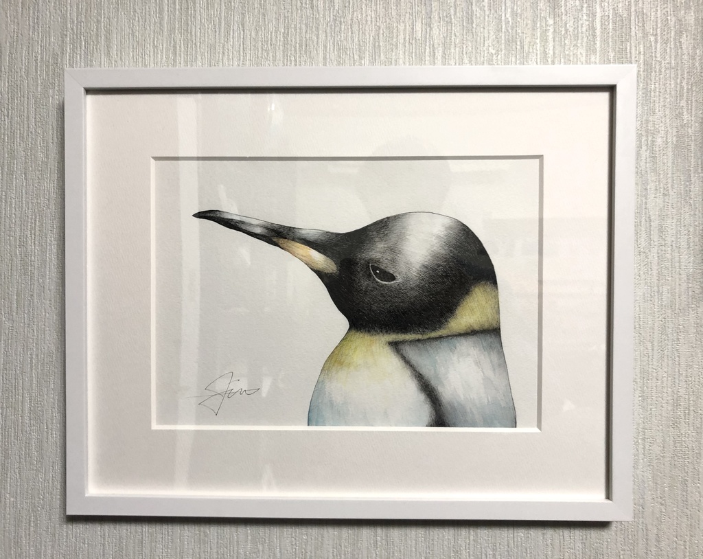 コウテイペンギン原画『夢見鳥』