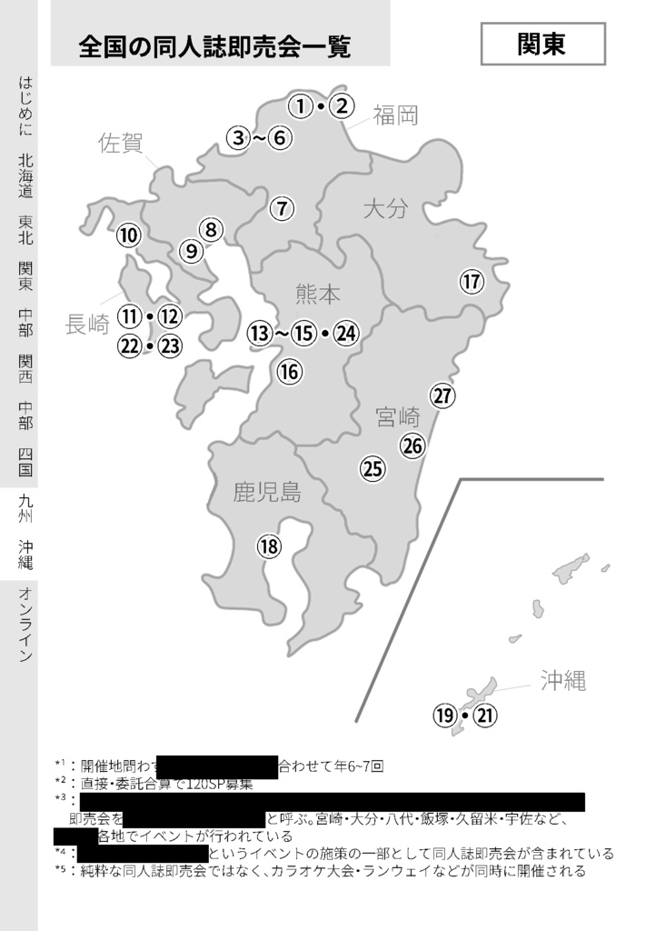 【紙版】全国の同人誌即売会全231イベント概ね網羅データブック【簡易版】