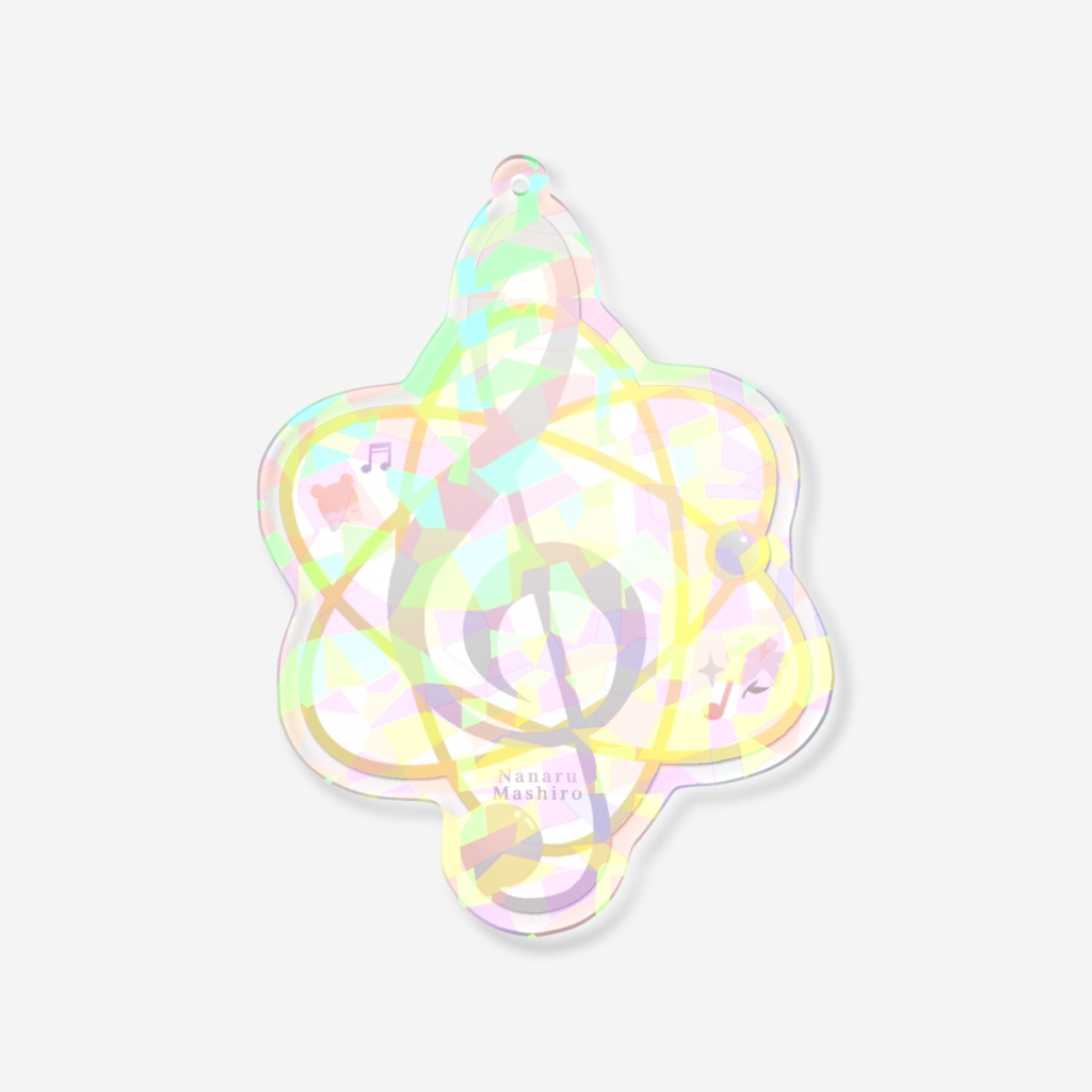 シンボルロゴホログラムアクリルキーホルダー