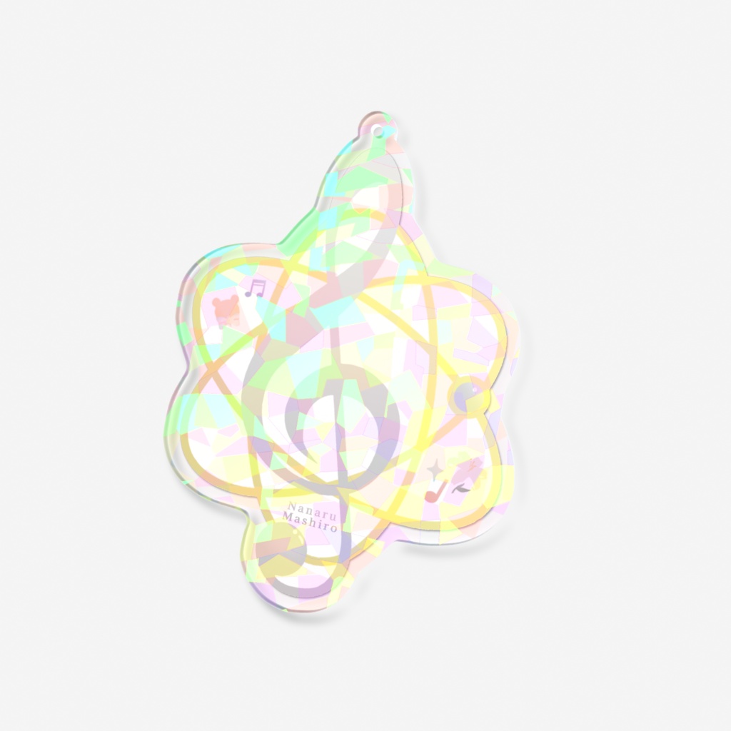 シンボルロゴホログラムアクリルキーホルダー