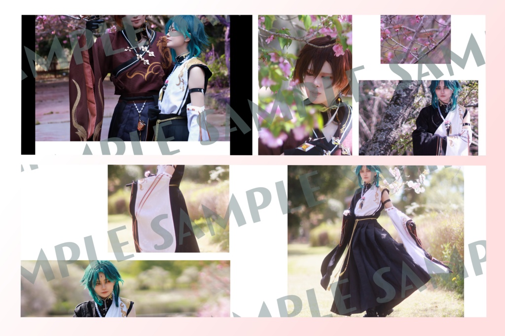 『はなのか、かのなは』鍾離/魈 コスプレ写真集/ポストカード