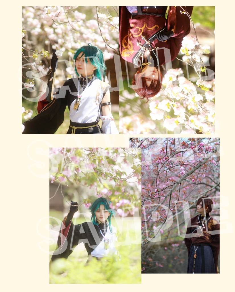 『はなのか、かのなは』鍾離/魈 コスプレ写真集/ポストカード