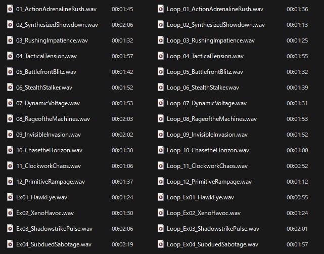 アクションBGM Pack Vol.1 Battle