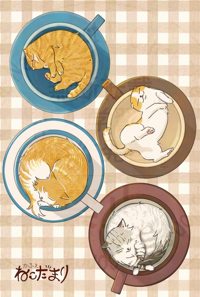 ゆるかわ猫_ポストカード【3枚セット】