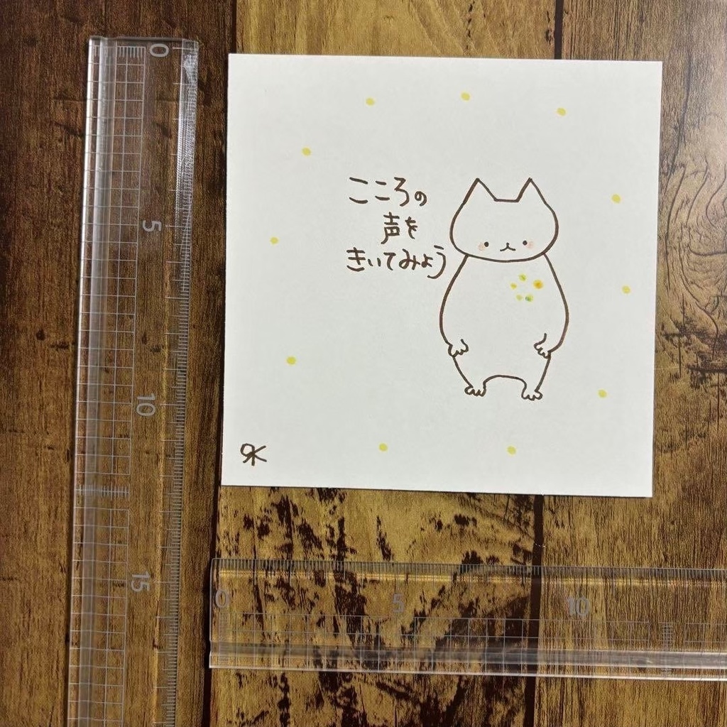 【115】【猫の絵と言葉】オリジナル手描きアナログ自作創作アート作品イラスト原画