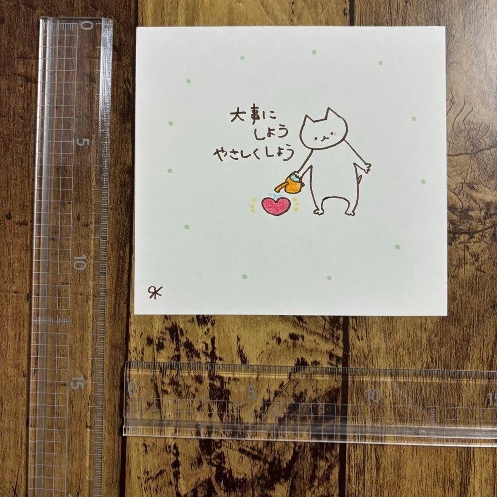 【149】【猫の絵と言葉】オリジナルアナログ手描き手書き自作創作作品イラスト原画