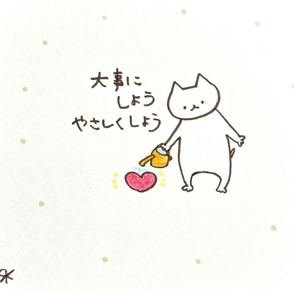 【149】【猫の絵と言葉】オリジナルアナログ手描き手書き自作創作作品イラスト原画