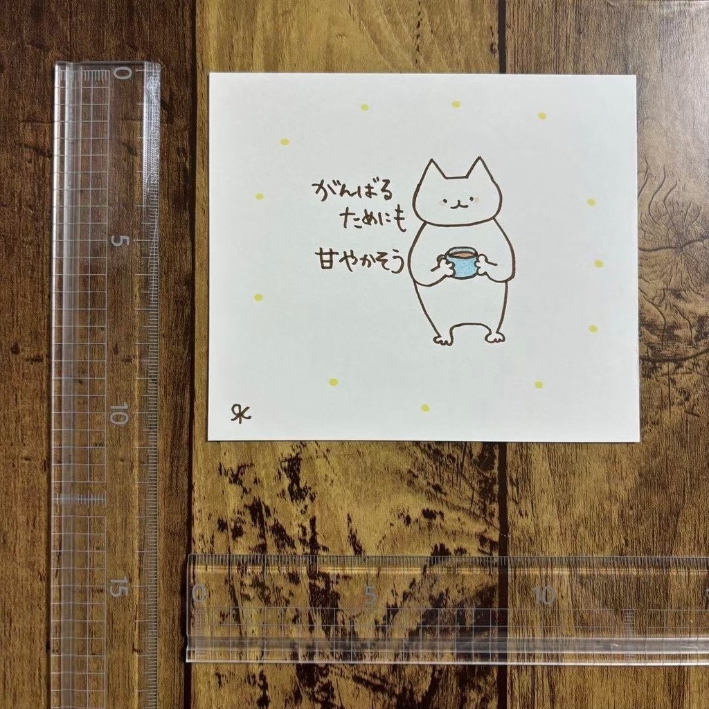 【150】【猫の絵と言葉】オリジナルアナログ手描き自作創作アート作品イラスト原画