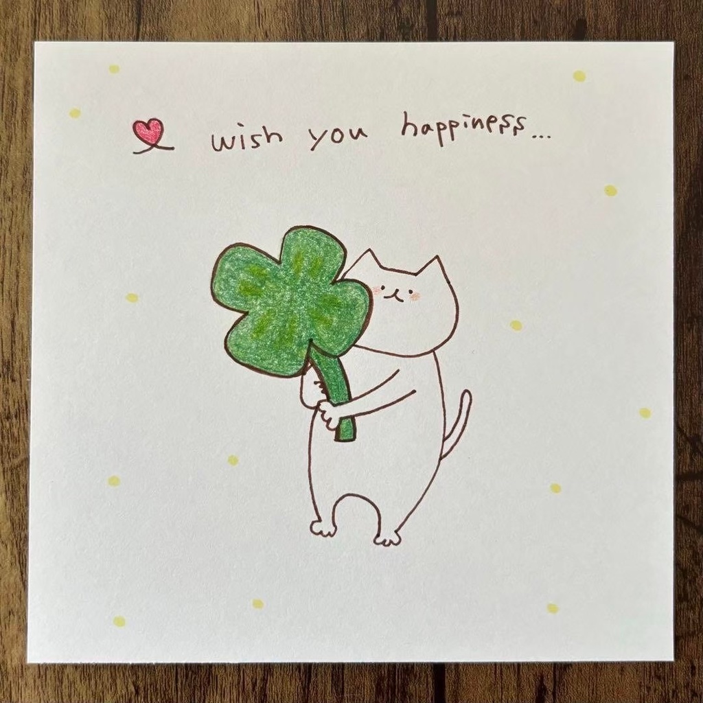 【284】【猫の絵と言葉】オリジナルアナログ手描き手書き自作創作作品イラスト原画