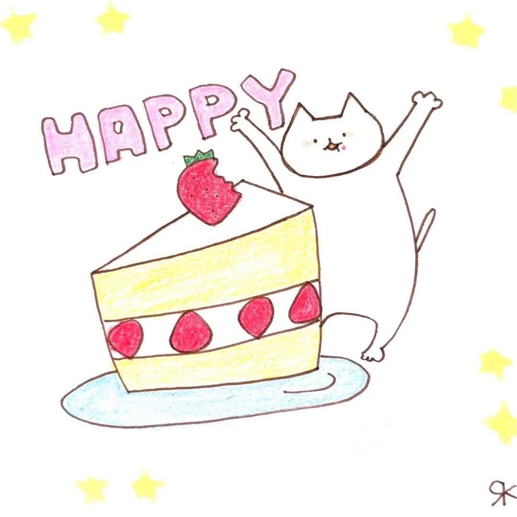 【294】【猫の絵】オリジナルアナログ手描き手書き創作自作作品アートイラスト原画