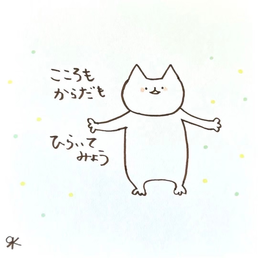 【316】【猫の絵と言葉】オリジナルアナログ手描き手書き創作自作作品イラスト原画