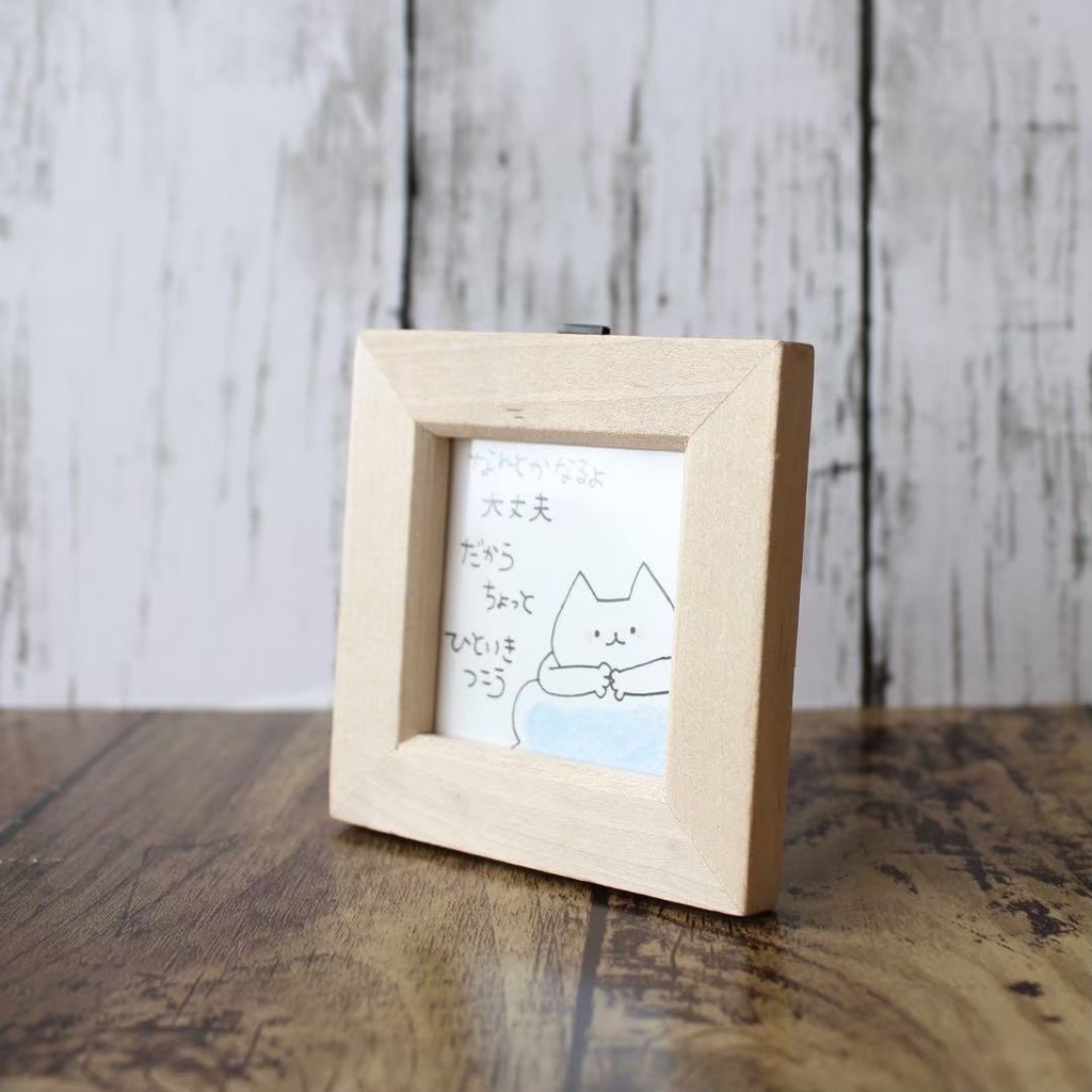 【431】【猫の絵と言葉】額装付きオリジナルアナログ手描きイラスト原画 自作創作