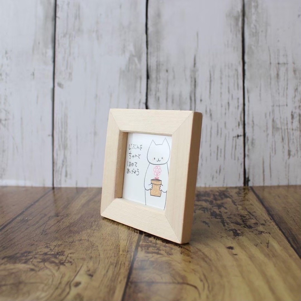 【432】【猫の絵と言葉】額装付きオリジナルアナログ手描きイラスト原画 自作創作