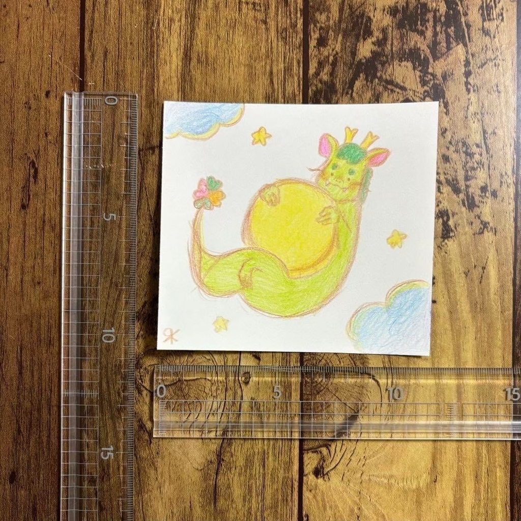 【513】【龍の絵】オリジナルアナログ手描き自作イラスト原画 開運モチーフ 辰