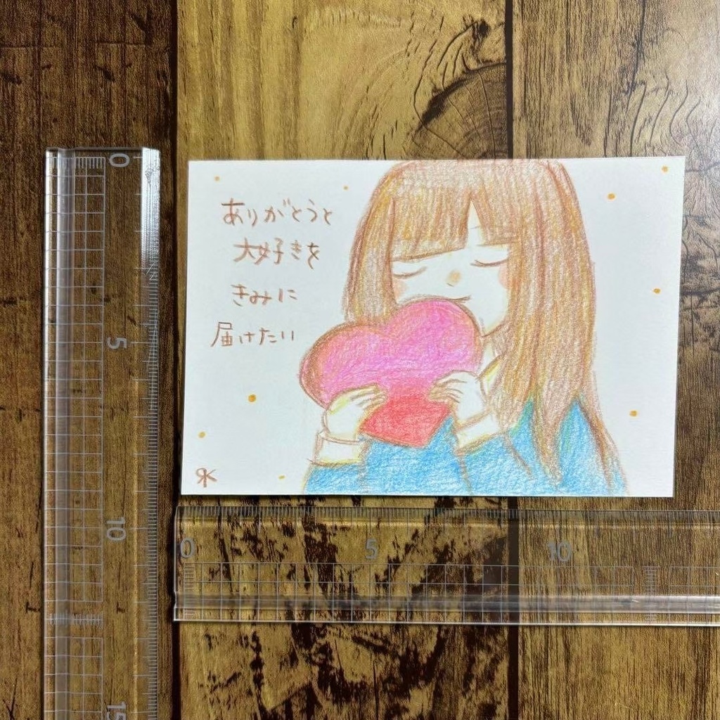 【531】【女の子の絵と言葉】オリジナルアナログ手描きイラスト原画 自作創作作品