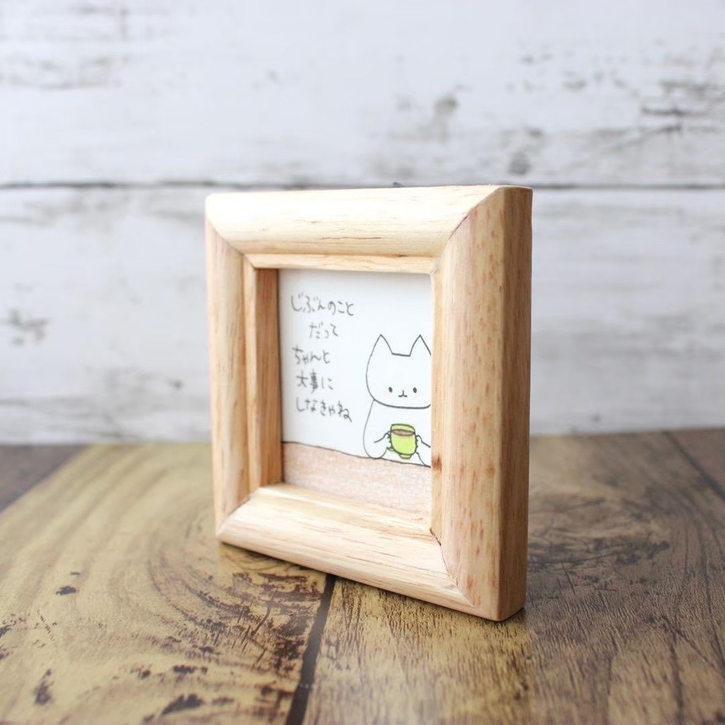 【547】【猫の絵と言葉】額付オリジナルアナログ手描きイラスト原画 自作創作作品